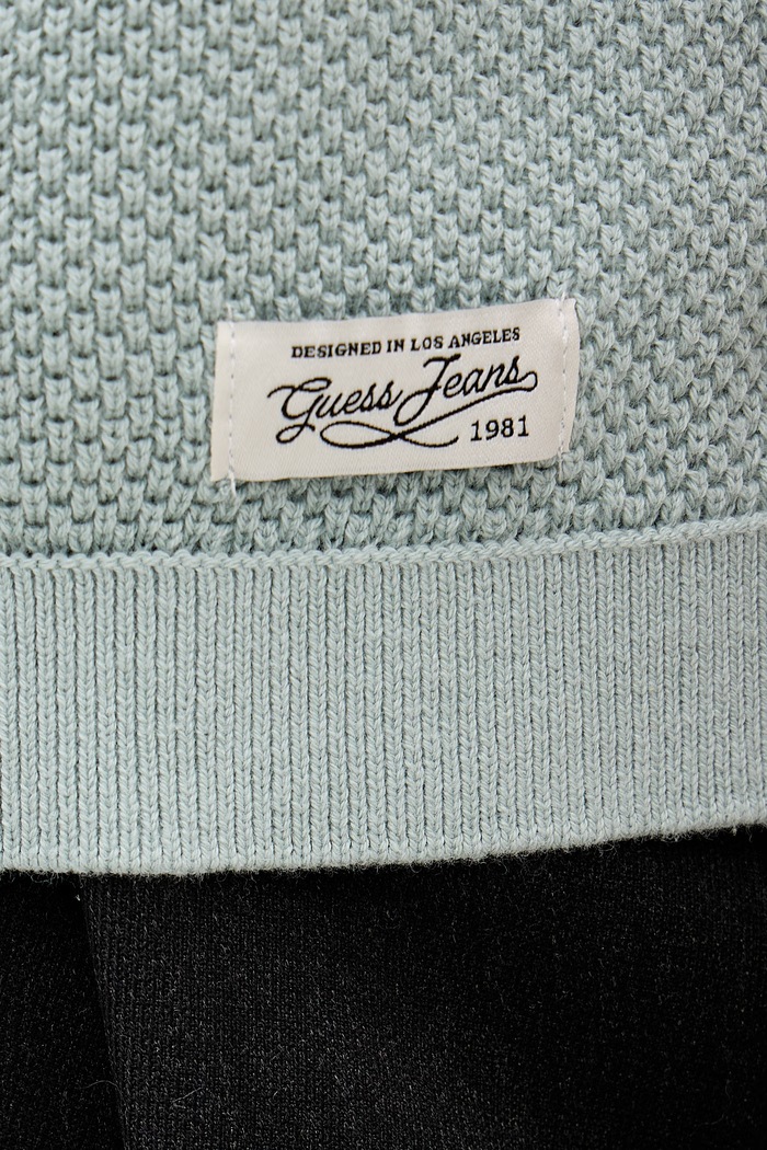 Guess Jeans Πόλο Ανδρικό βαμβακερό M6GRZ1.Z3HM1 τιρκουάζ