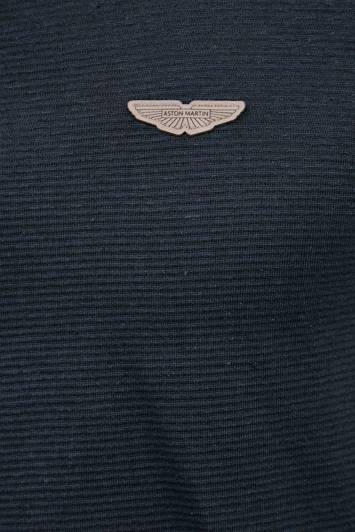BOSS polo tričko pánske s ľanom BOSS X ASTON MARTIN 50558809 tmavomodrá