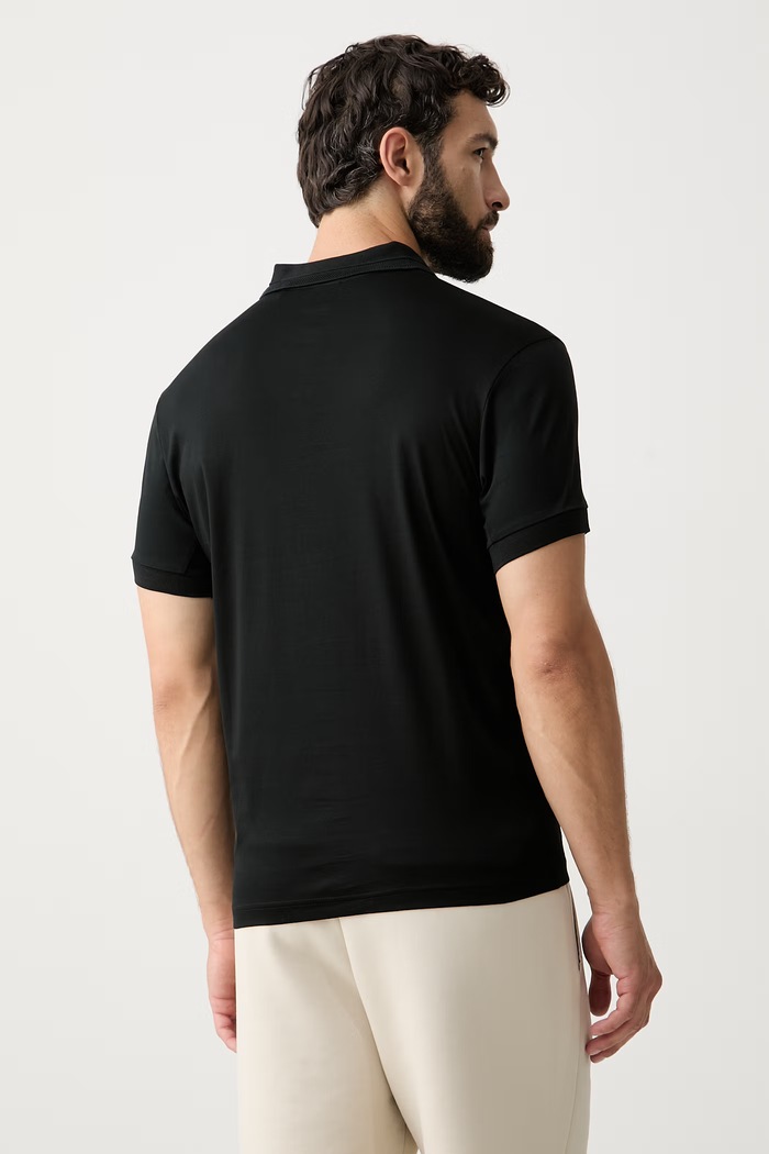 Oblečenie BOSS Green polo tričko pánske bavlnené BOSS X PORSCHE 50559801 čierna