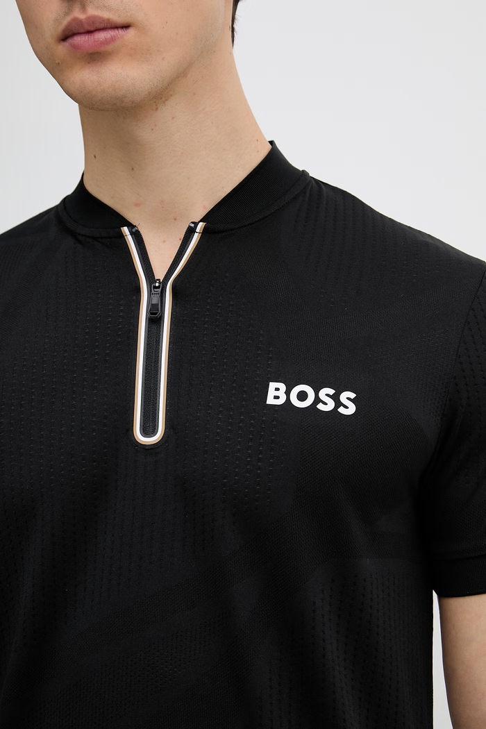 BOSS Green férfi póló 50559206 fekete
