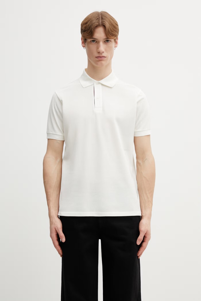 Paul Smith polo de bumbac PLACKET POLO uni bej M1R.698PP.L00086