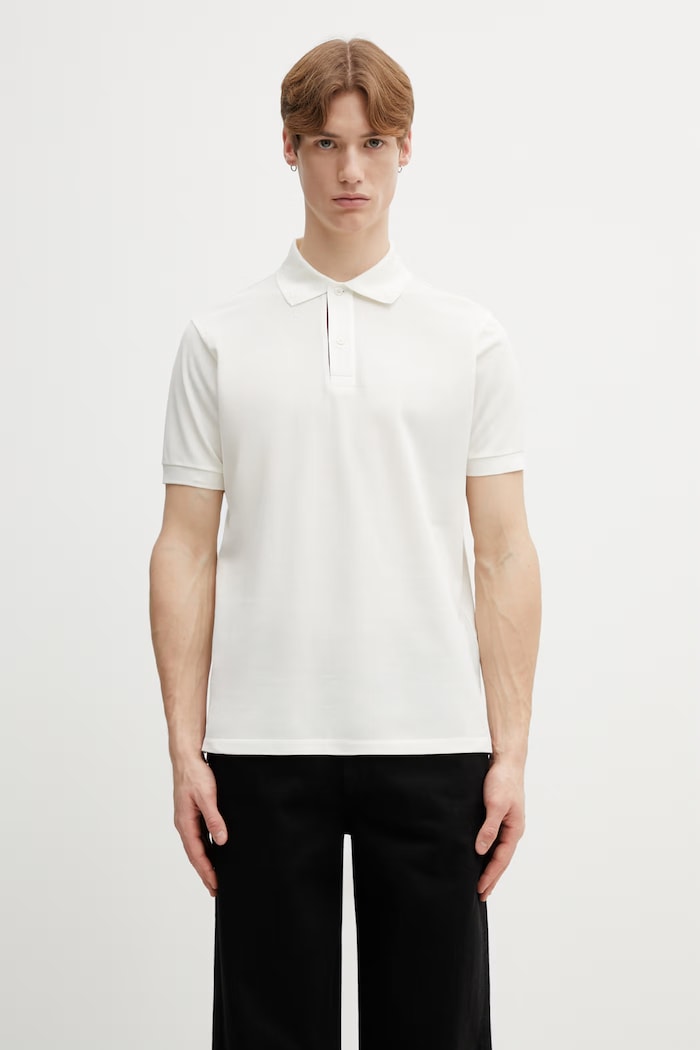 Paul Smith polo de bumbac PLACKET POLO uni bej M1R.698PP.L00086