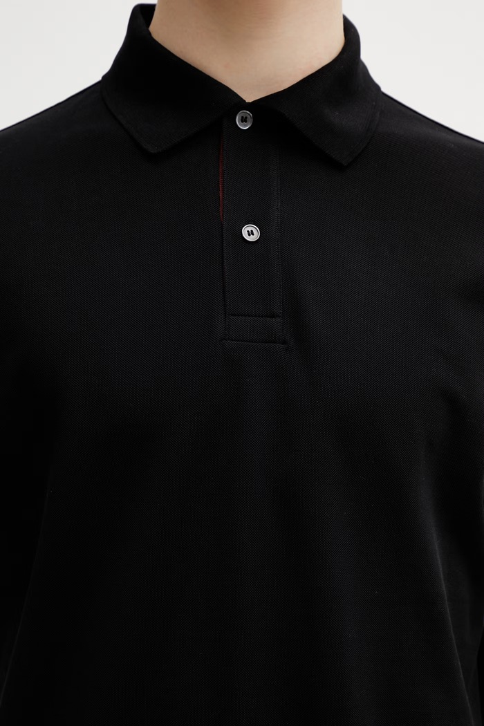 Bavlnené polo tričko Paul Smith PLACKET POLO čierna M1R.698PP.L00086