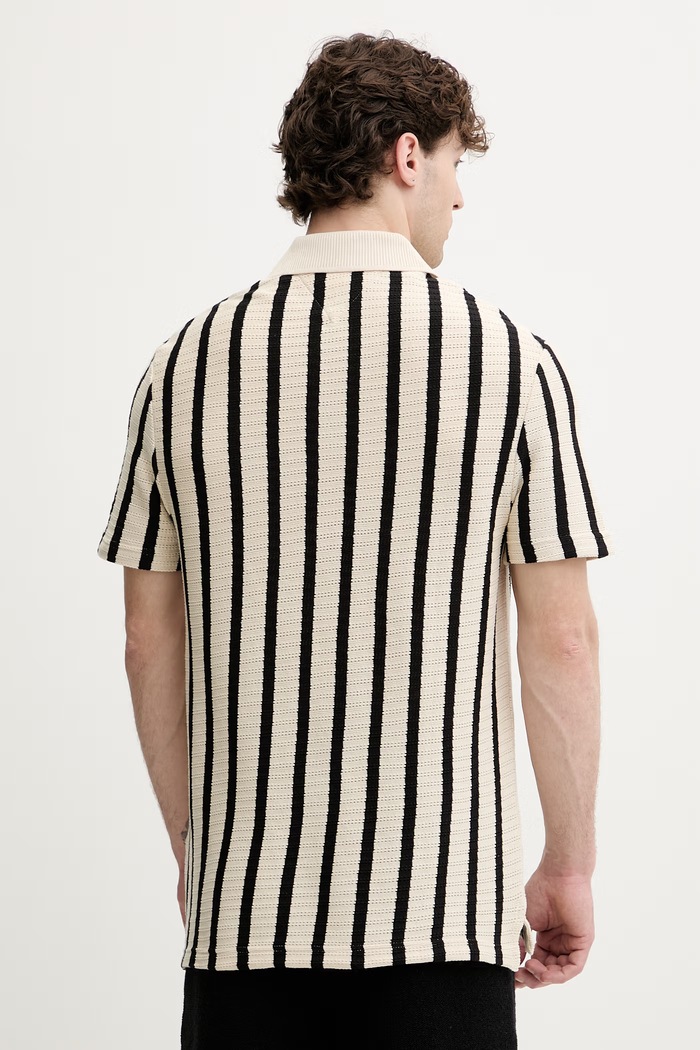 Oblečenie Tommy Hilfiger polo tričko pánske bavlnené MW0MW42770 béžová
