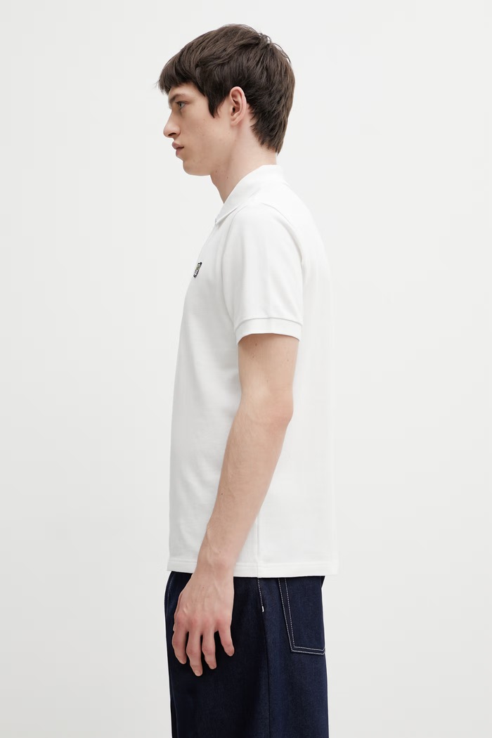 Kenzo GOTS KENZO WILD TIGER SLIM POL поло бавовняне чоловіче FG55PO1014PU білий SS26