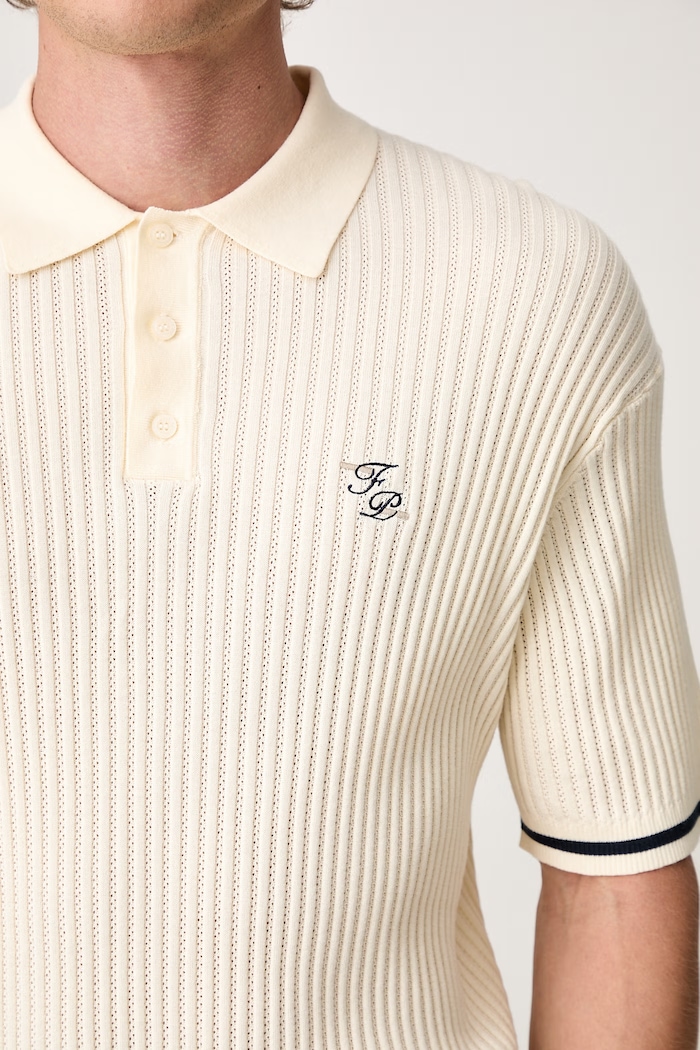 Filling Pieces Fine Knit polo bawełniane męskie 412670500302.214