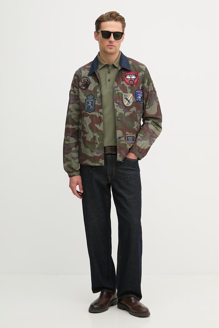 Aeronautica Militare polo PO1915UP00191 zielony SS26