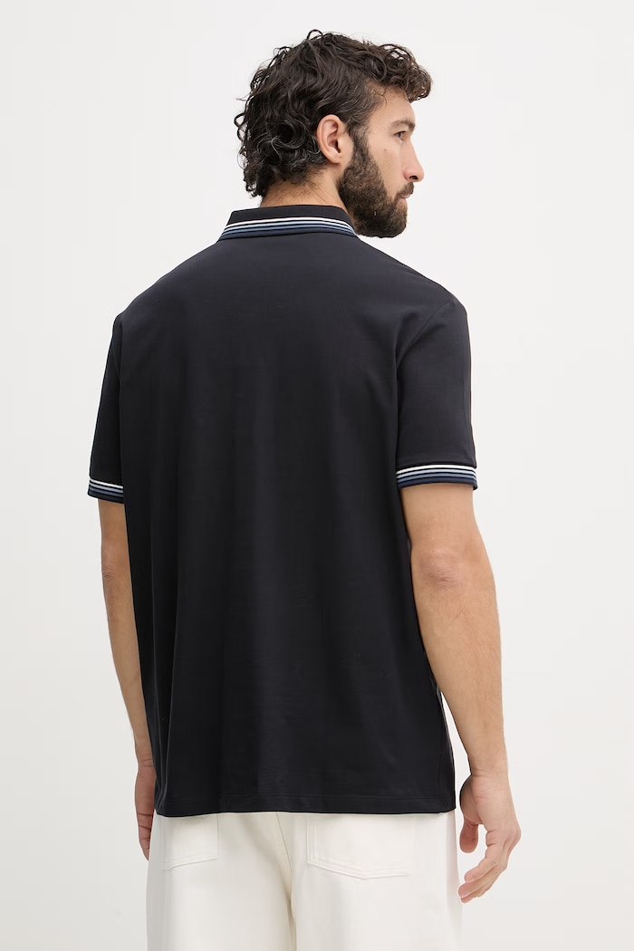 Îmbrăcăminte Armani Exchange polo pentru bărbați, din bumbac XM002326.AF13026 bleumarin