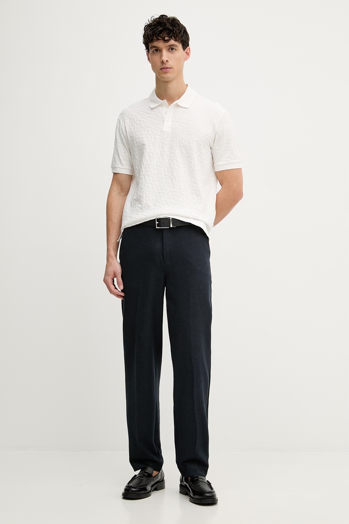 Pánske bavlnené polo tričko Armani Exchagne XM002346.AF10337 béžová SS26