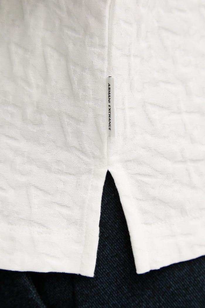 Pánske bavlnené polo tričko Armani Exchagne XM002346.AF10337 béžová