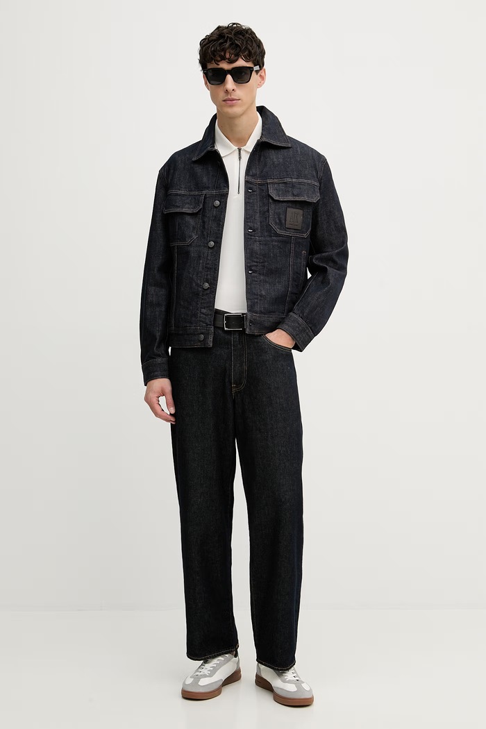 Pánske polo tričko Armani Exchange XM002372.AF21936 béžová SS26