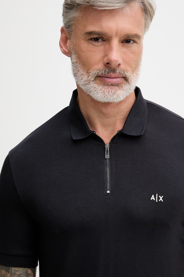 Armani Exchange polo pentru bărbați bleumarin XM002372.AF21936