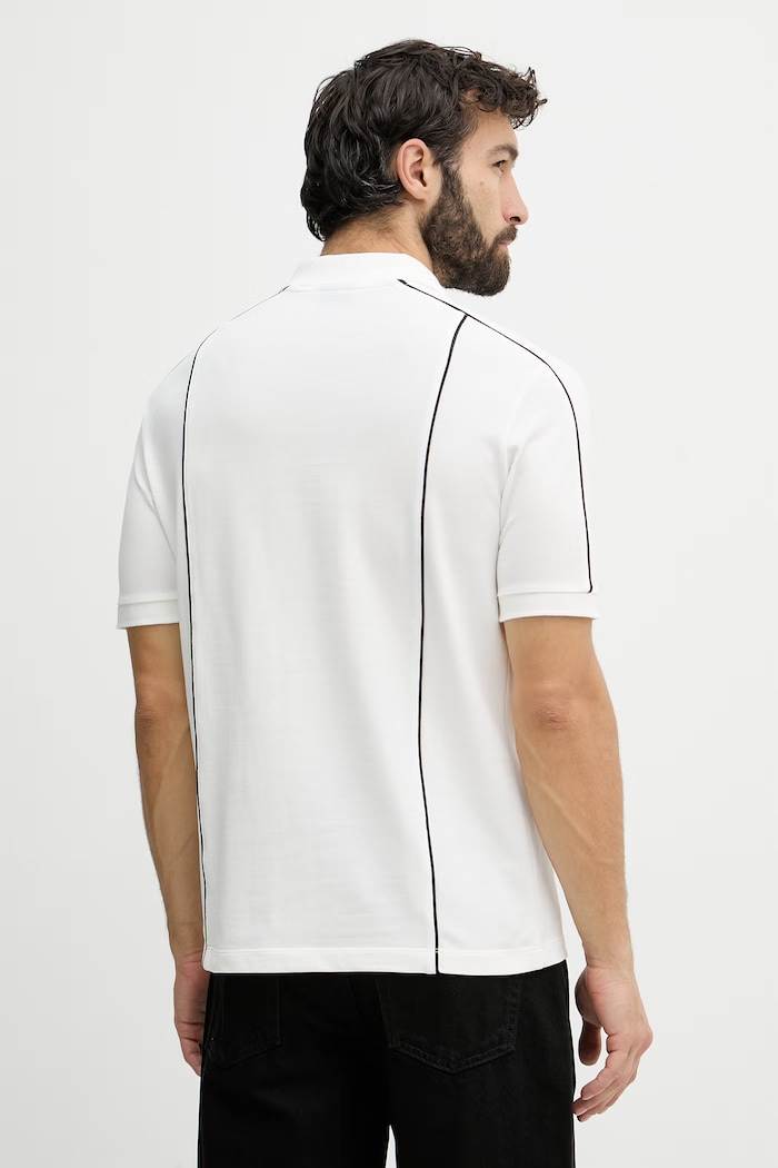 Oblačila Armani Exchange polo majica moška bombažna XM002375.AF10366 bela