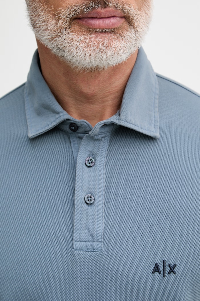 Armani Exchange polo tričko pánske bavlnené XM002408.AF13055 modrá