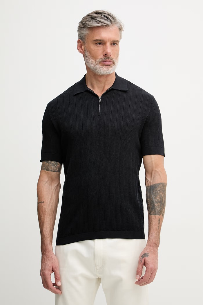 Armani Exchange pánske bavlnené polo tričko tmavomodrá XM002438.AF22249