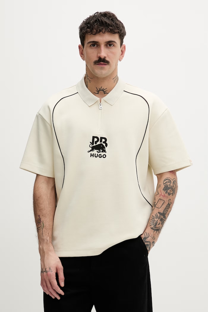 HUGO polo da uomo Duero_RB beige 50559702