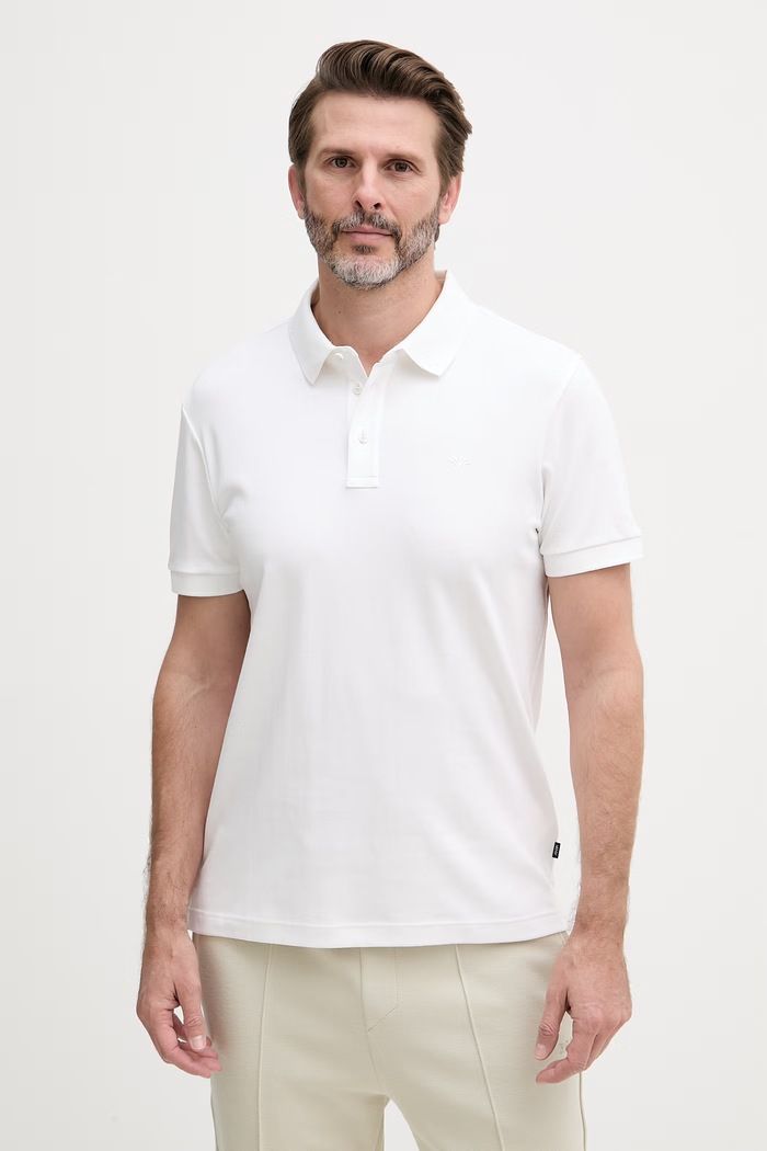 Joop! polo tričko dámske bavlnené biela 30046975