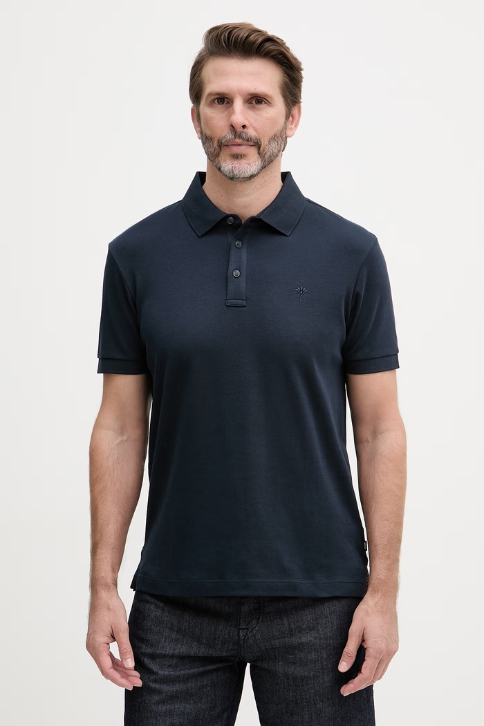 Joop! polo pentru femei, din bumbac bleumarin 30046975