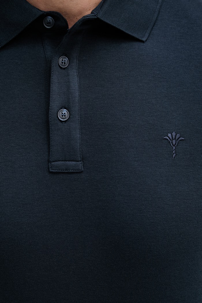 Joop! polo pentru femei, din bumbac 30046975 bleumarin