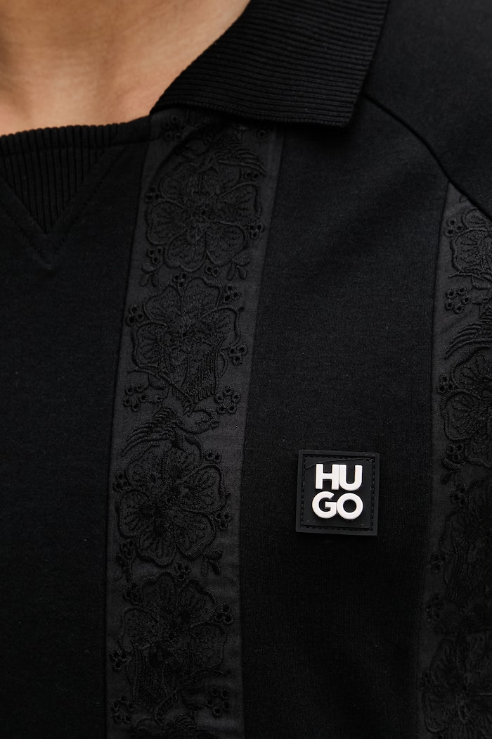 HUGO polo pentru bărbați, din bumbac Dromos 50556604 negru