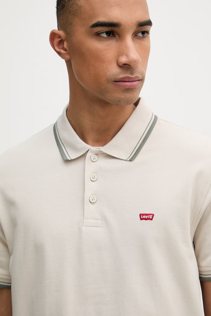 Levi's polo tričko pánske bavlnené HM POLO béžová 35883.0347