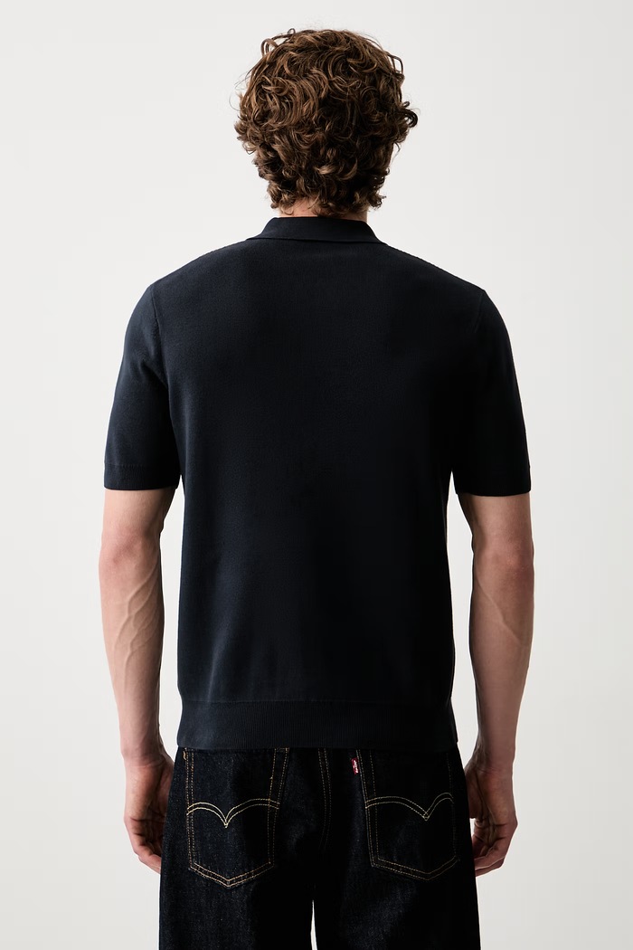 Odzież Fred Perry polo męskie z bawełną K2310 granatowy