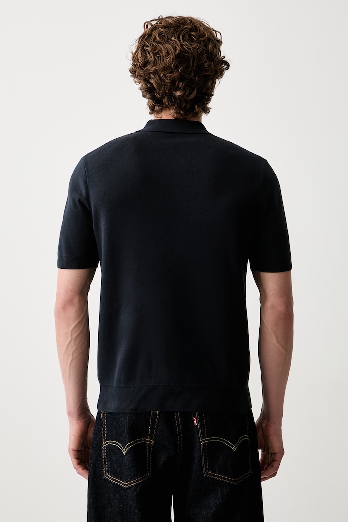 Odzież Fred Perry polo męskie z bawełną K2310 granatowy