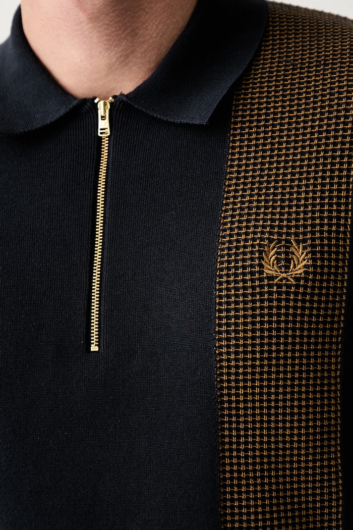 Fred Perry polo męskie z bawełną K2310 granatowy