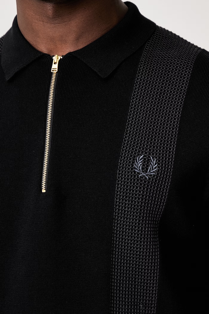 Fred Perry polo shirt with cotton Men's K2310 black