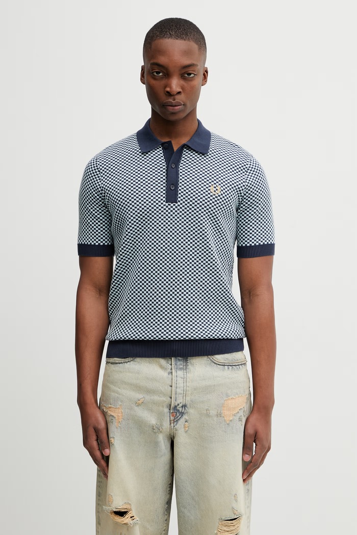 Поло Fred Perry остальные тёмно-синий K2312