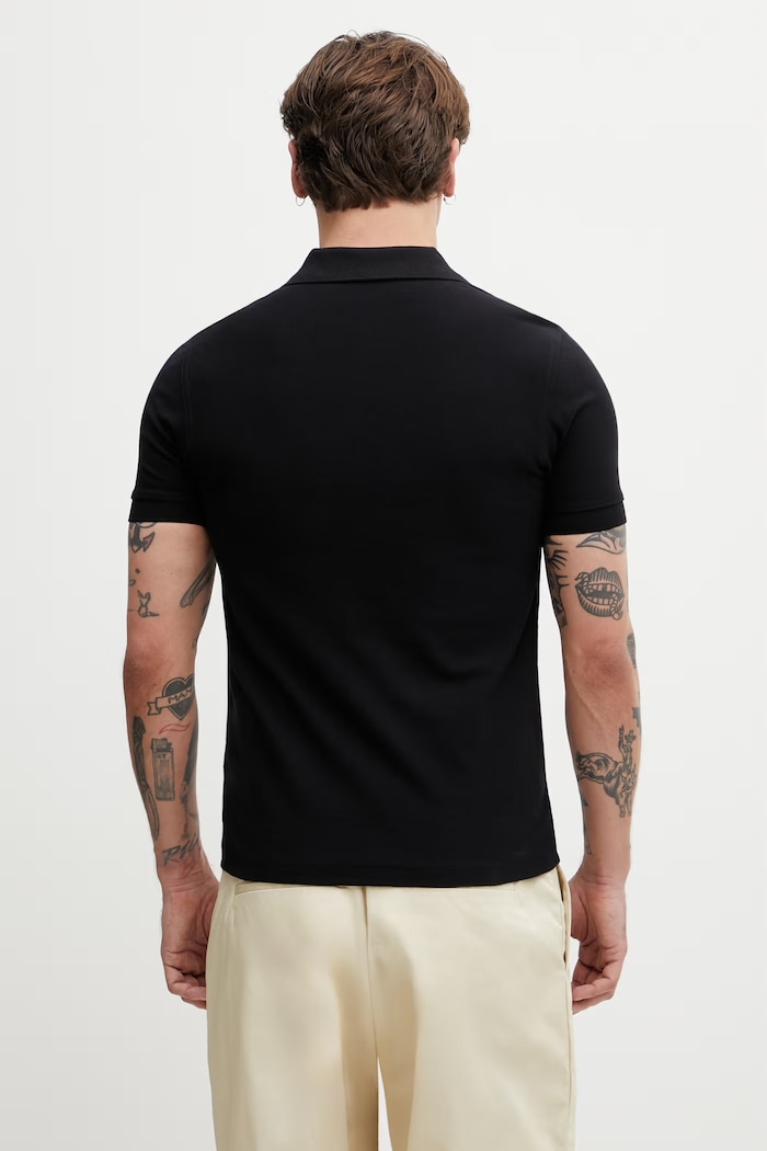 Odzież Fred Perry polo męskie bawełniane M2419 czarny