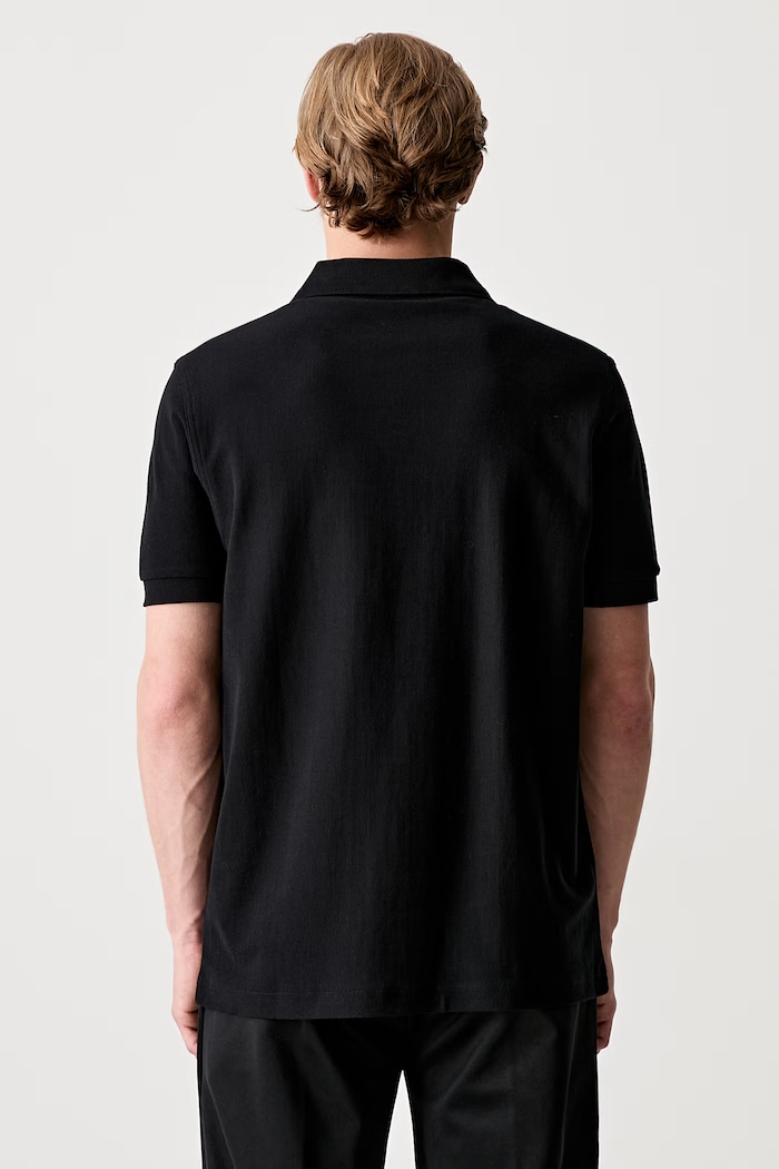 Одежда Fred Perry поло из хлопка для мужчин M2419 чёрный