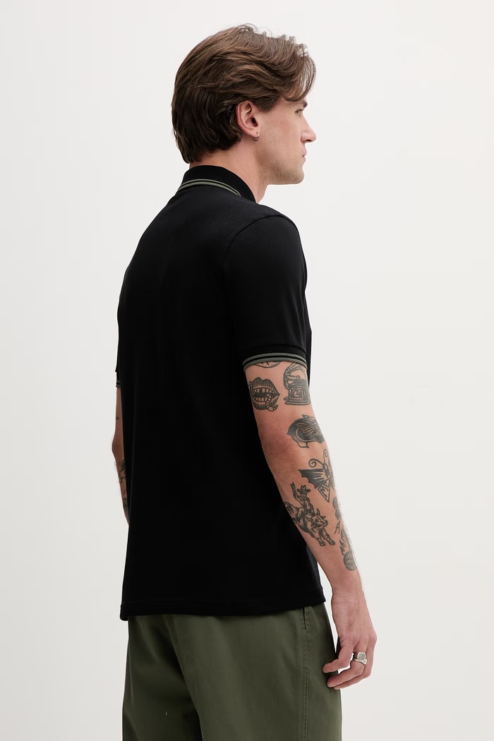 Oblačila Bombažen polo Fred Perry M3600.T44 črna