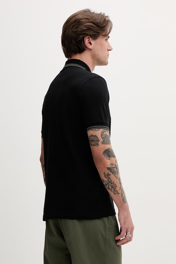 Oblačila Bombažen polo Fred Perry M3600.T44 črna