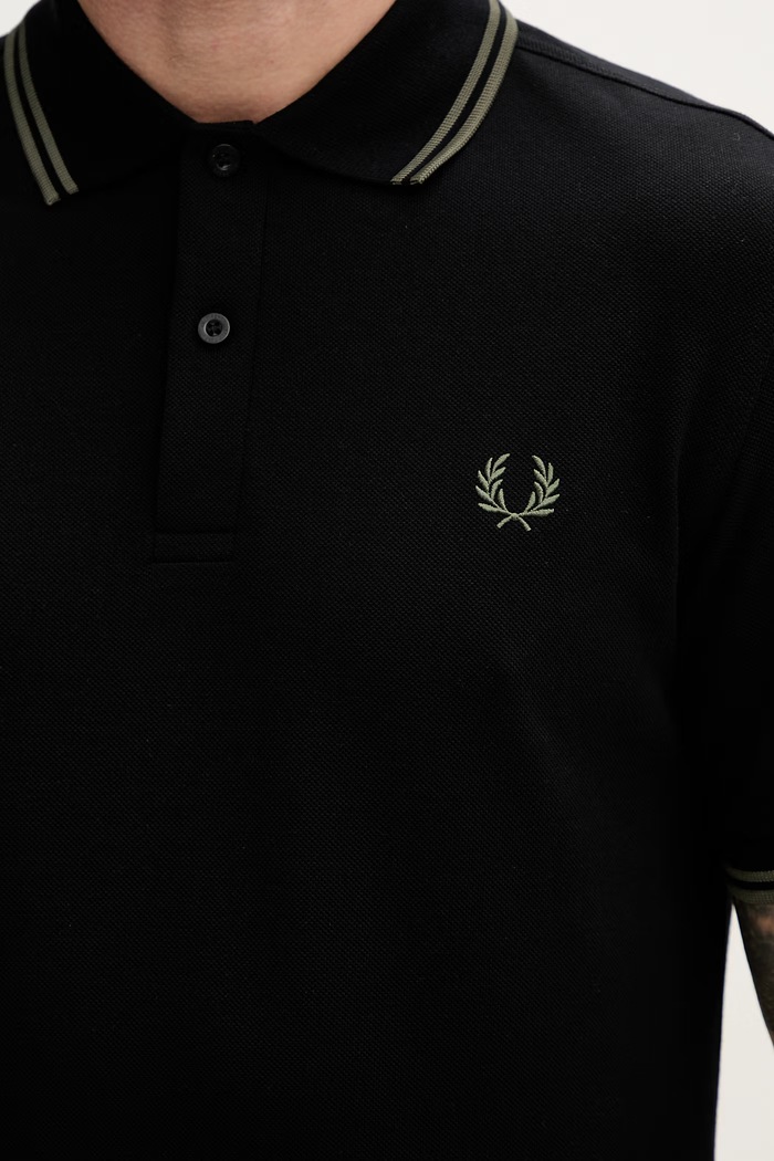 Bombažen polo Fred Perry M3600.T44 črna