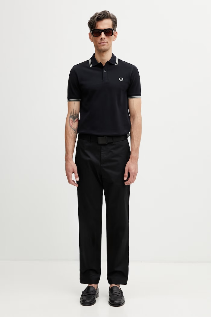 Fred Perry polo męskie bawełniane M3600.T73 granatowy