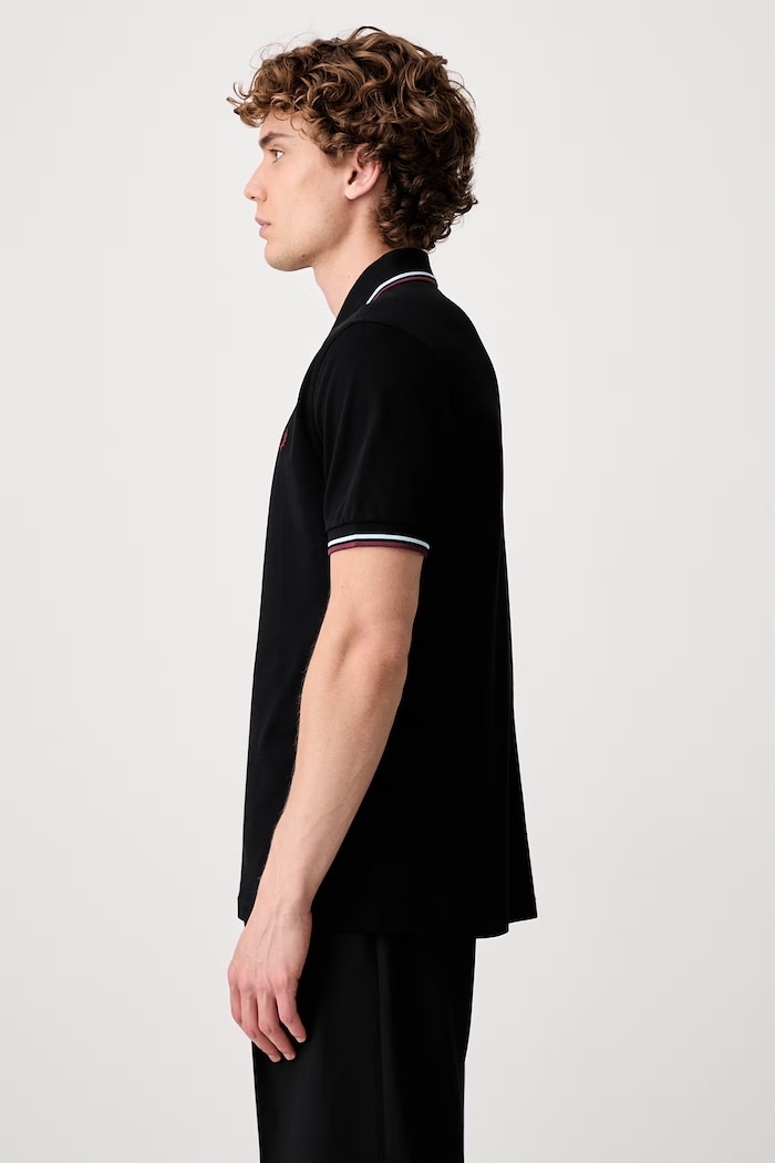 Fred Perry polo tričko bavlnené pánske čierna M3600.10B