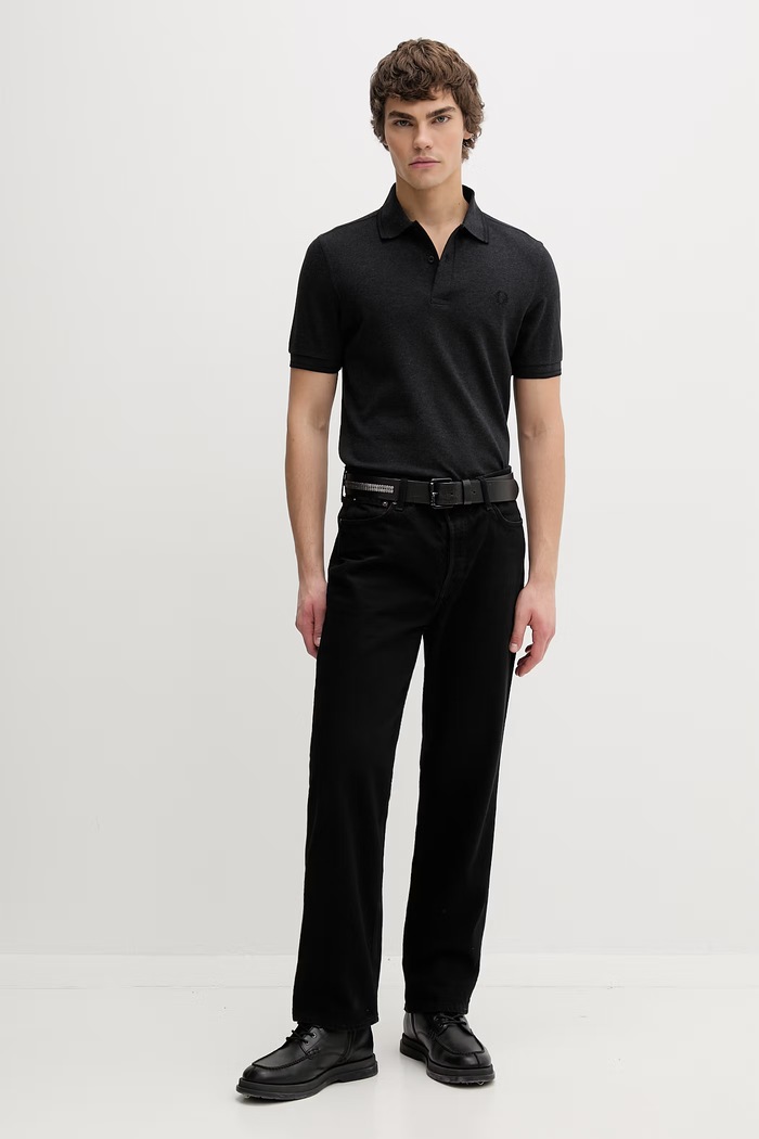 Bombažen polo Fred Perry M3600.11B siva SS26