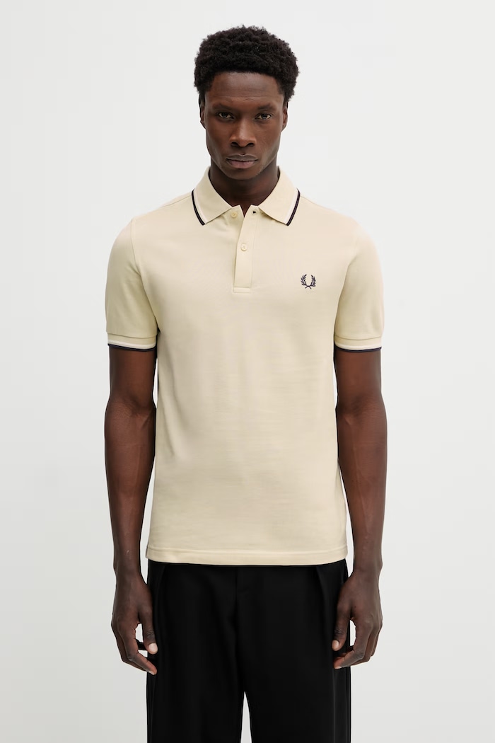Fred Perry pamut póló sima bézs M3600.12B