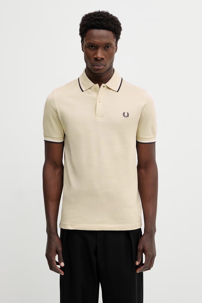 Fred Perry cotton polo shirt cotton beige M3600.12B