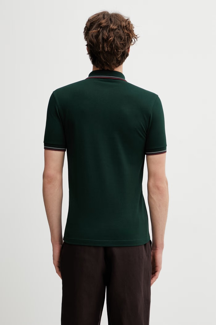 Oblačila Fred Perry polo majica moška bombažna M3600.85A zelena