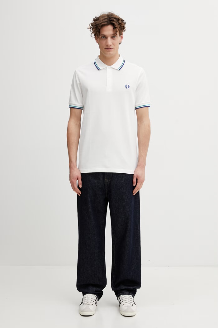 Fred Perry pamut póló M3600.94A fehér