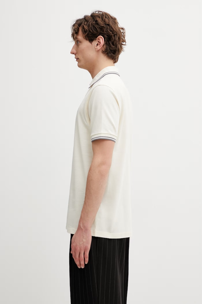 Fred Perry polo din bumbac pentru bărbați M3600.95A bej SS26