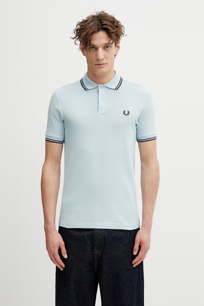 Fred Perry cotton polo shirt cotton turquoise M3600.97A
