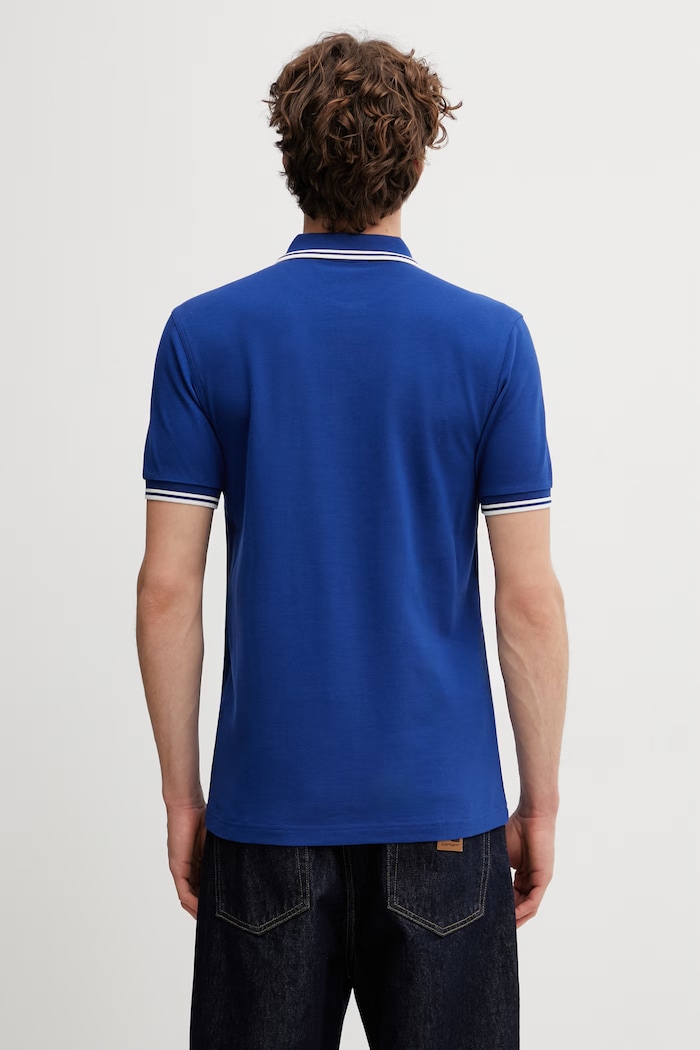 Oblačila Bombažen polo Fred Perry M3600.99A modra