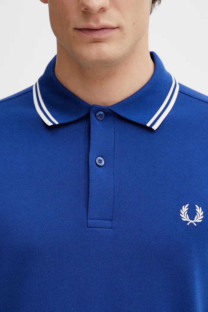 Fred Perry cotton polo shirt blue M3600.99A