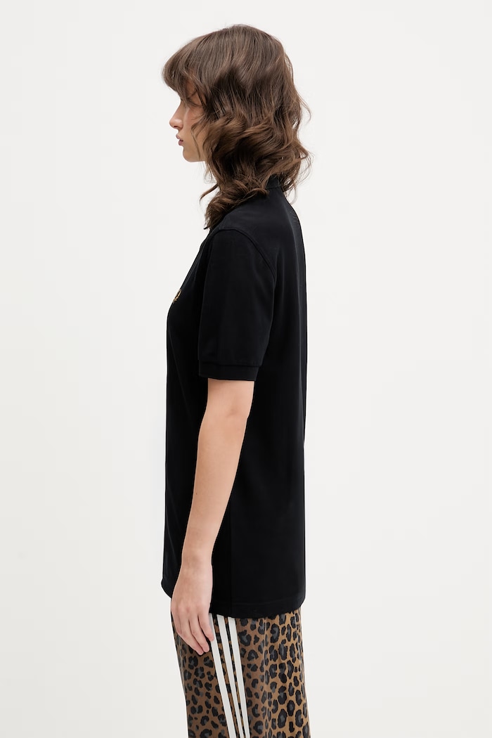 Βαμβακερό μπλουζάκι πόλο Fred Perry M6000.N60 μαύρο SS26