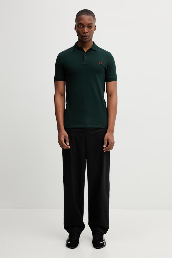 Fred Perry pamut póló M6000.15B zöld