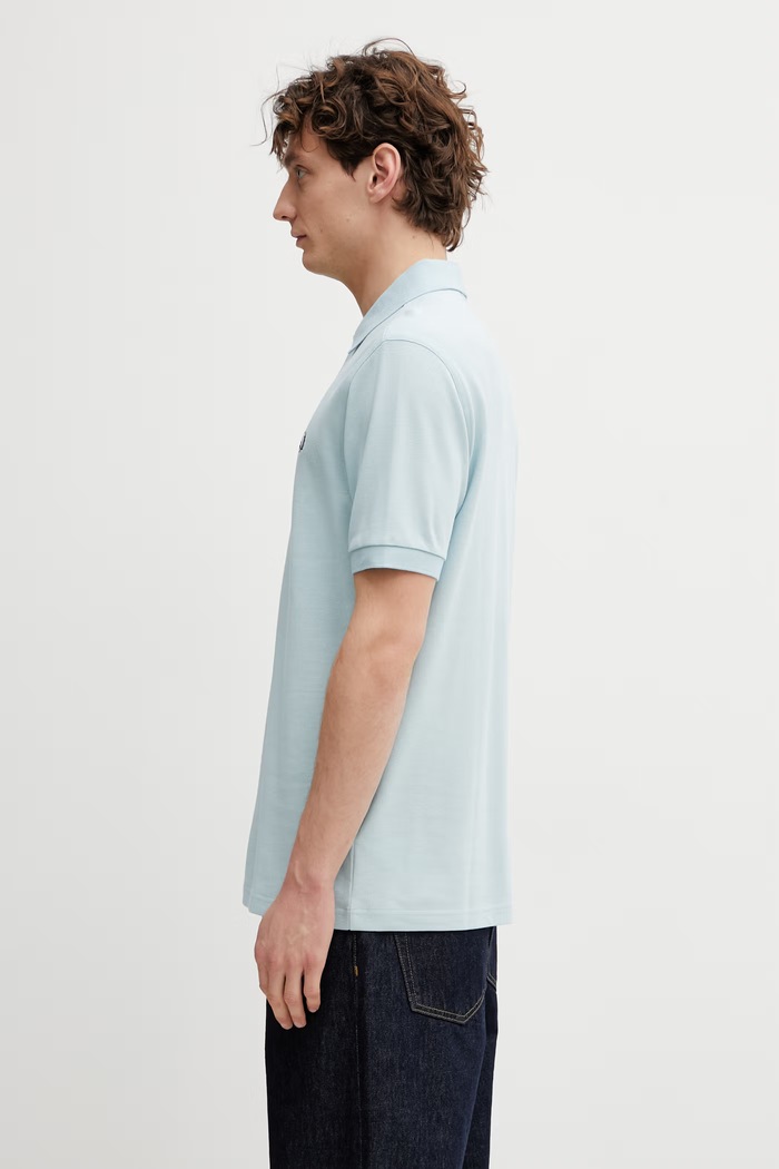 Bombažen polo Fred Perry M6000.97A turkizna SS26