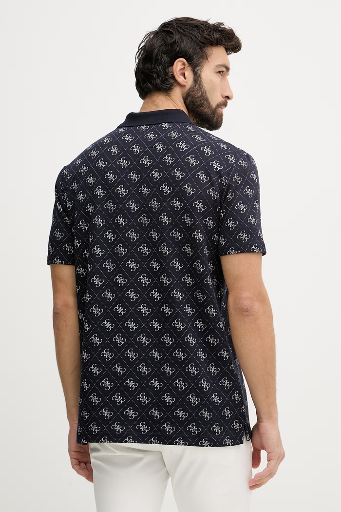 Oblečenie Guess polo tričko pánske M6GP04.K3073 tmavomodrá